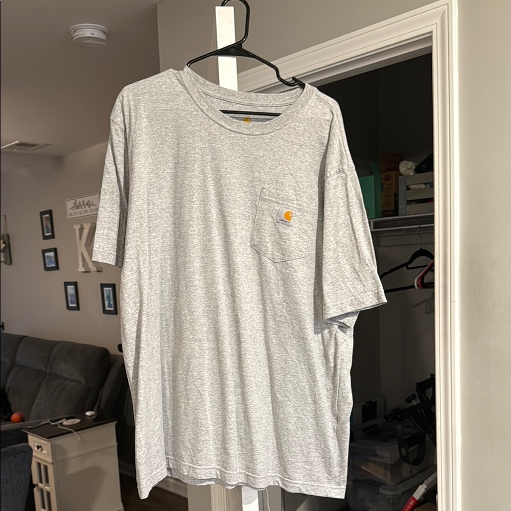 Carhartt Men's Gray Pocket T-Shirt